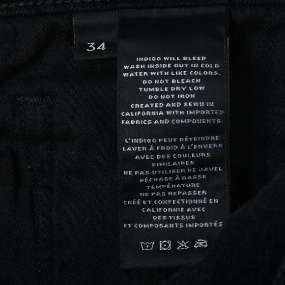 NWOT Men's J Brand Kane Black Denim Jeans 34